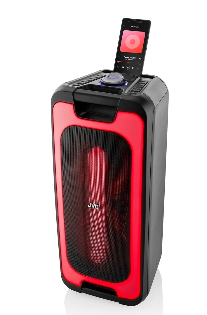 Boxa portabila JVC XS-EP424B, 140W, Bluetooth, USB, Radio FM, Microfon, AUX IN, Negru - imagine 4