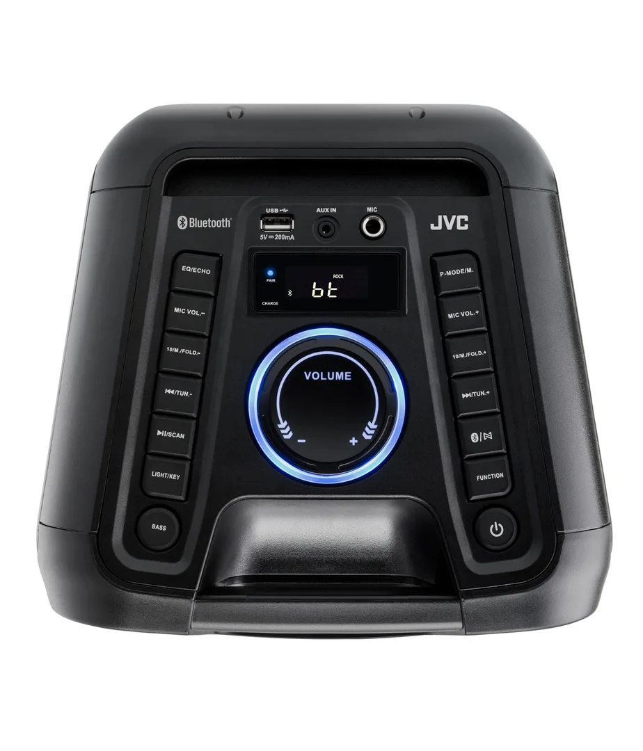 Boxa portabila JVC XS-EP424B, 140W, Bluetooth, USB, Radio FM, Microfon, AUX IN, Negru - imagine 6