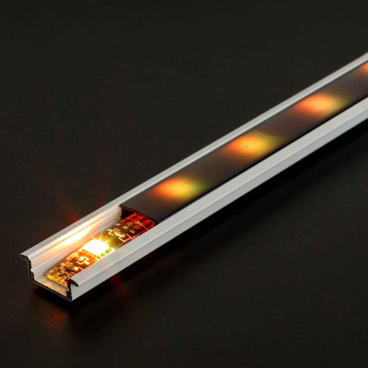 Profil aluminiu LED incastrat alb 2 m, sina profil banda LED tip U, canal aluminiu LED