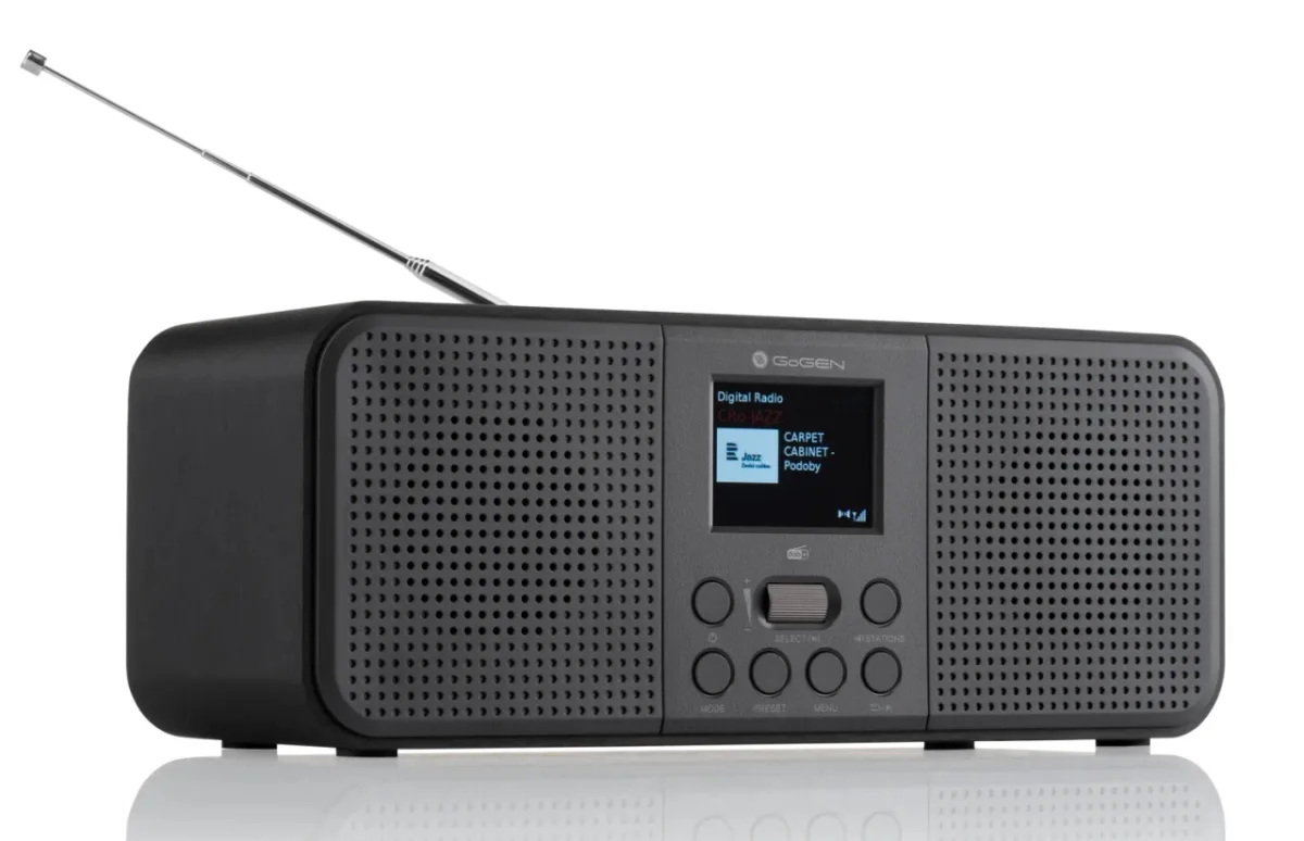 Radio DAB+/FM GoGEN DAB 800 BTC, 2 x 2 W, Bluetooth, LCD color, ceas cu alarma, negru - imagine 4