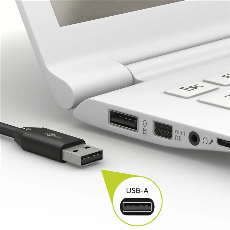 Cablu de date si incarcare USB type C 1m 3A gri/argintiu textil flexibil Goobay 49296 - imagine 5