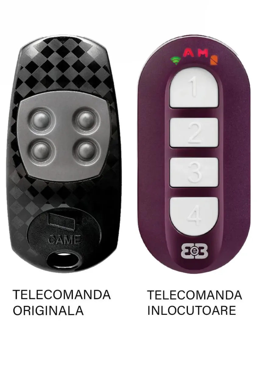 Telecomanda inlocuitoare poarta garaj Came ATO4EVButoane/ cod saritor/ 433.92Mhz (603)