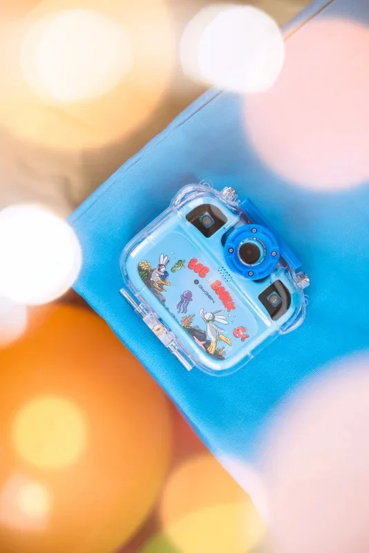Aparat foto-video pentru copii GoGEN BOB si BOBEK AQUA FOTO, 12 Mpx , camera selfie, carcasa impermeabila, IP68, albastru - imagine 8