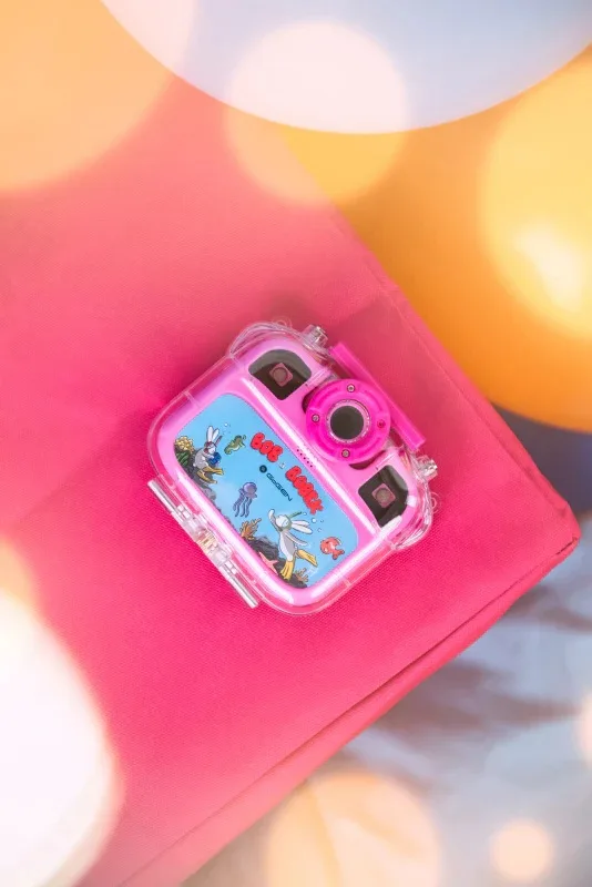Aparat foto-video pentru copii GoGEN BOB si BOBEK AQUA FOTO, 12 Mpx , camera selfie, carcasa impermeabila, IP68, roz - imagine 8
