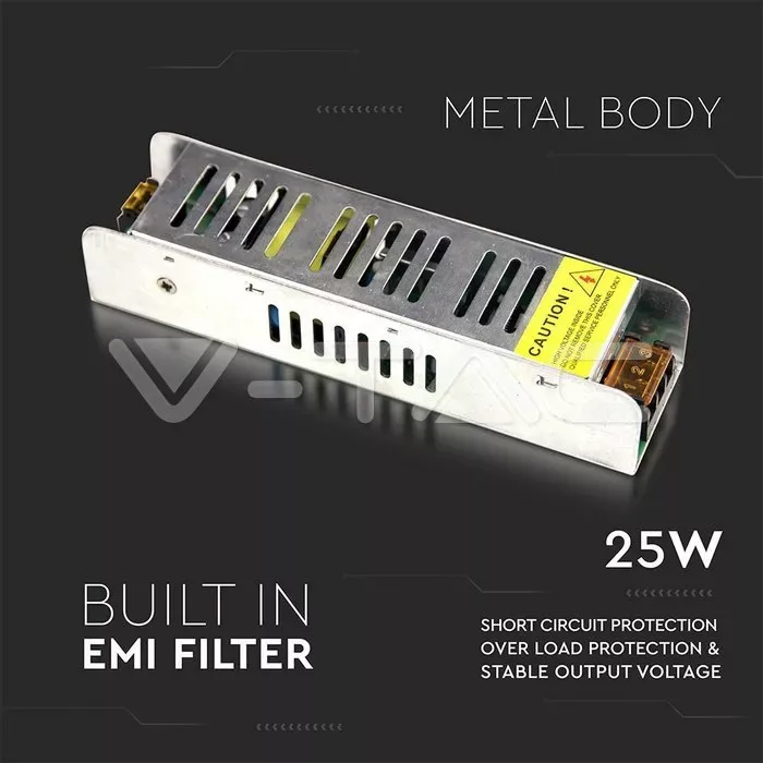 Sursa alimentare SMPS slim 12V 25W 2.1A IP20 V-TAC - imagine 2