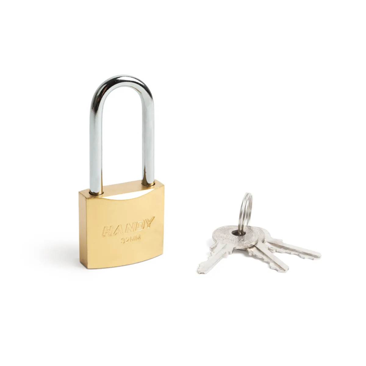 Lacat Metalic 32 mm cu Arc Lung Ø5 mm, Include 3 Chei