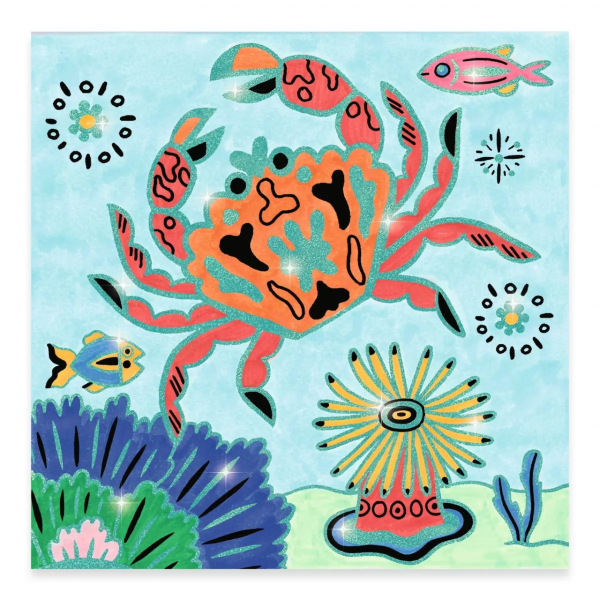 Planse de colorat In mare, Djeco - imagine 5