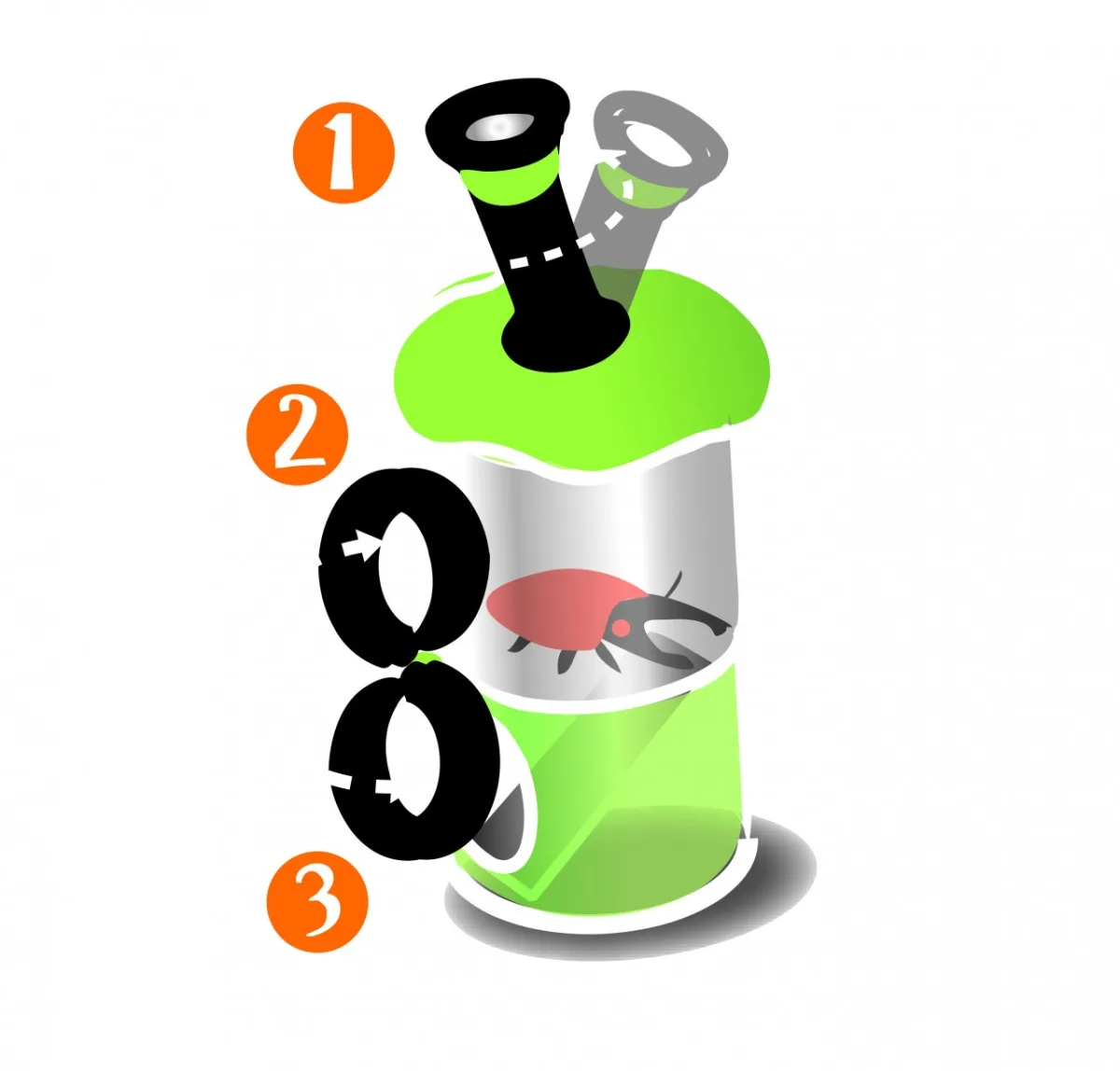 Cutie cu lupa si microscop pentru observarea insectelor, Navir - imagine 5