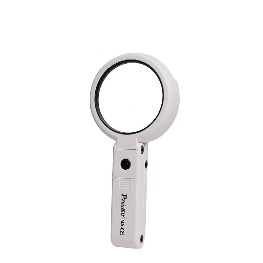 Lupa 3.75X LED USB sau 3x AAA portabila pliabila ProsKit MA-025 - imagine 3