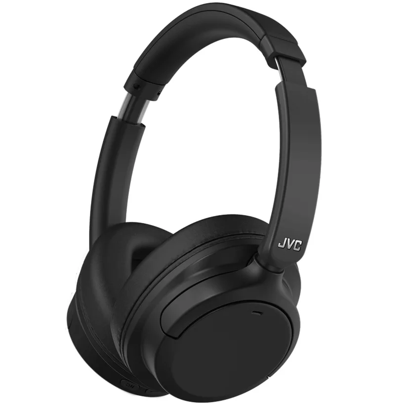 Casti Premium On Ear JVC HA-S95N-B-U, Wireless, Bluetooth, Hybrid Noise cancelling, Autonomie pana la 35 ore, Microfon, Negru