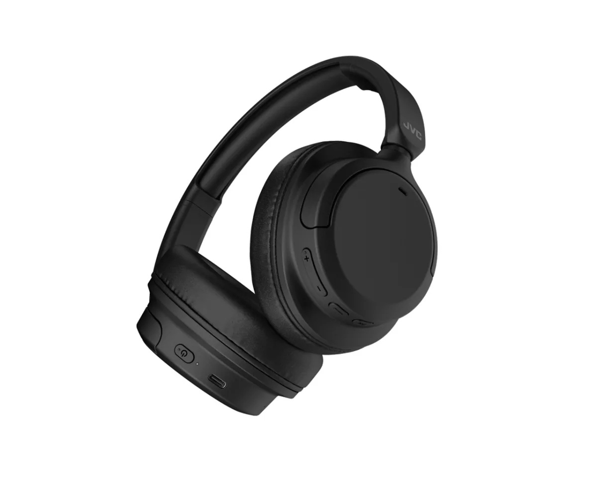 Casti premium Over the Ear JVC HA-S75N-B-U, Wireless, Bluetooth, Noise cancelling, Autonomie pana la 35 ore, Microfon, Negru - imagine 3