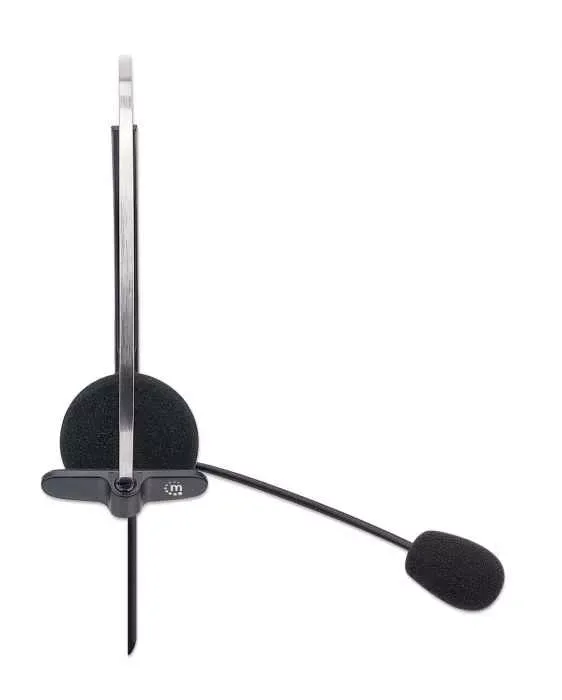 Casti mono On-Ear cu microfon USB control volum 1.5m 179867 Manhattan - imagine 5