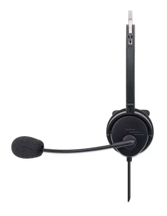 Casti mono On-Ear cu microfon USB control volum 1.5m 179867 Manhattan - imagine 4