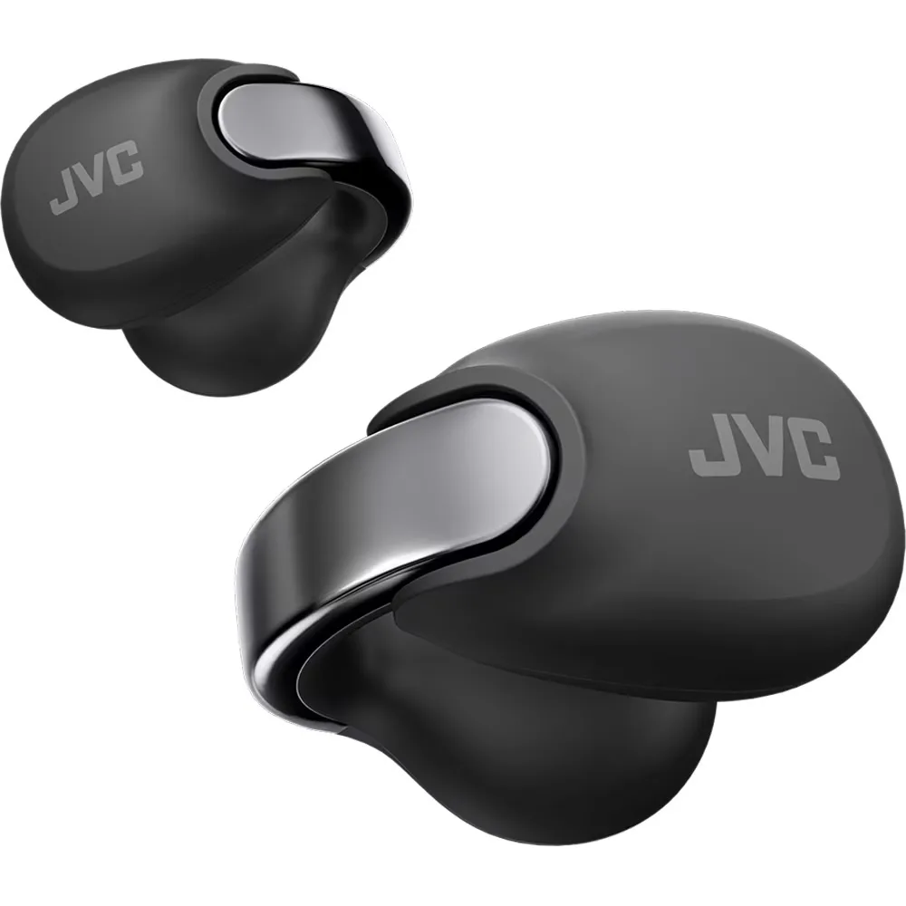 Casti JVC Nearphones HA-NP1T-B-U, True Wireless, Bluetooth, Open-ear, Microfon, negru