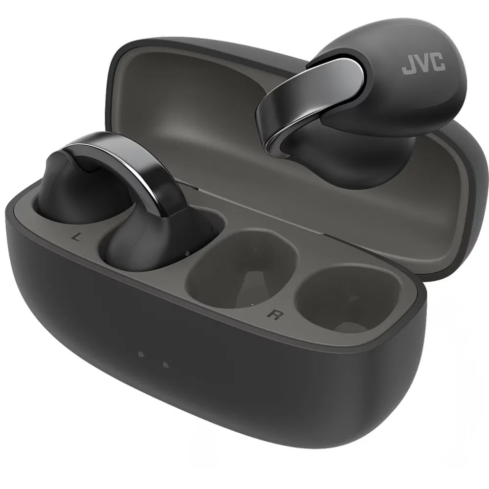 Casti JVC Nearphones HA-NP1T-B-U, True Wireless, Bluetooth, Open-ear, Microfon, negru - imagine 3