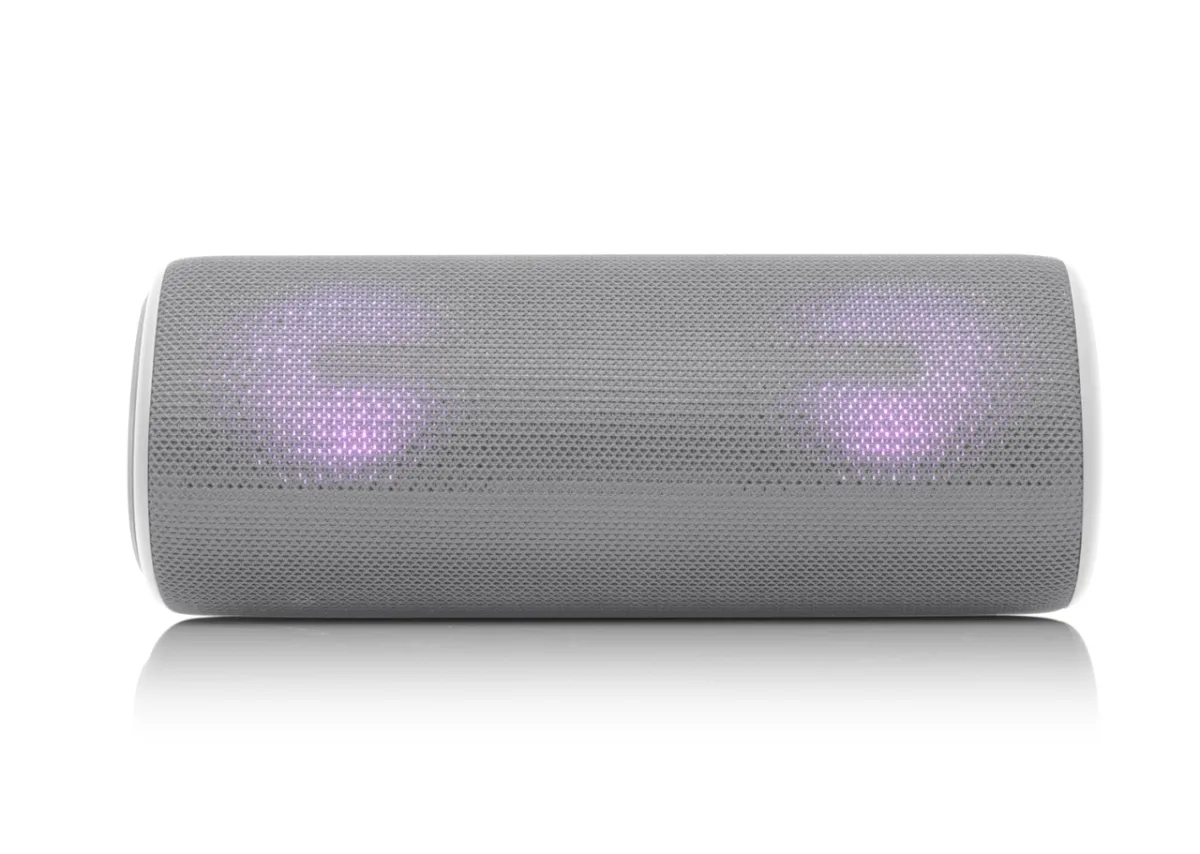 Boxa portabila JVC XS-E423G, 24 W, Bluetooth, IPX5, iluminare cu LED-uri, gri - imagine 7
