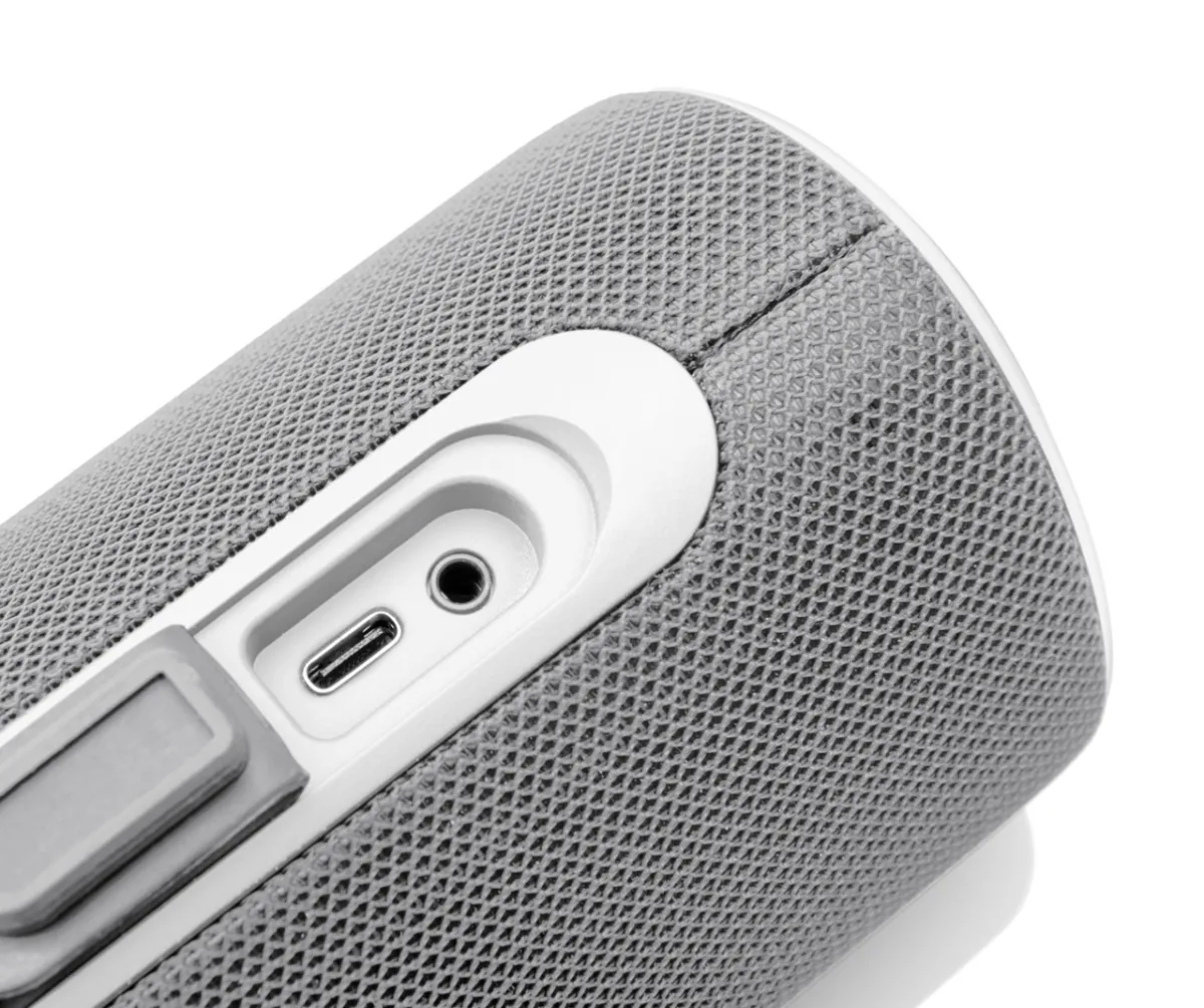 Boxa portabila JVC XS-E423G, 24 W, Bluetooth, IPX5, iluminare cu LED-uri, gri - imagine 8