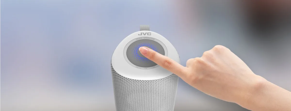 Boxa portabila JVC XS-E423G, 24 W, Bluetooth, IPX5, iluminare cu LED-uri, gri - imagine 10
