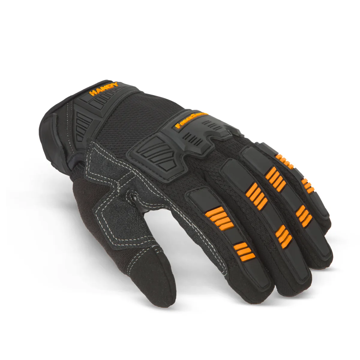 Manusi protectie XL cu insertii PVC si varfuri tactile, palma intarita, standard EN388 2131XP