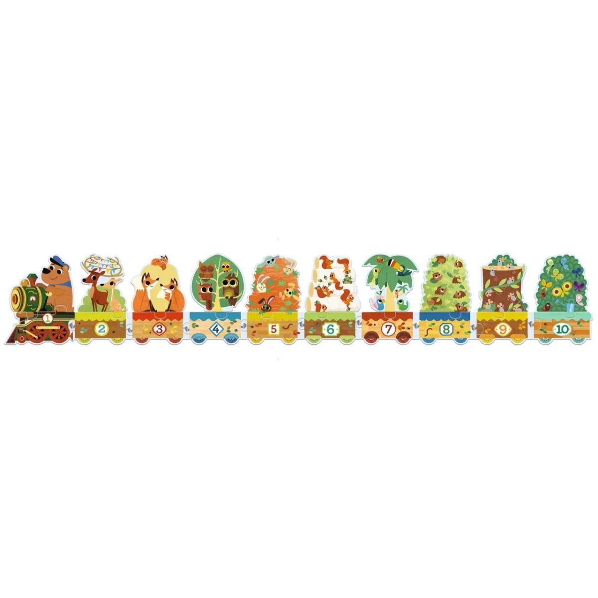 Puzzle Invat sa numar, Djeco - imagine 5