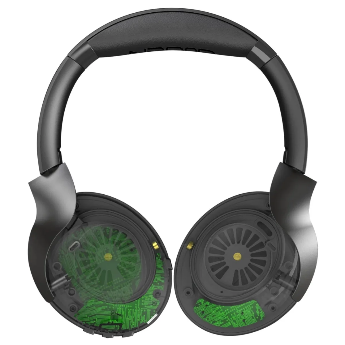 Casti audio fara fir GoGEN HBTM 93B, Over the Ear, Bluetooth 5.3, functie anulare zgomot ambiental, microfon, negru - imagine 3