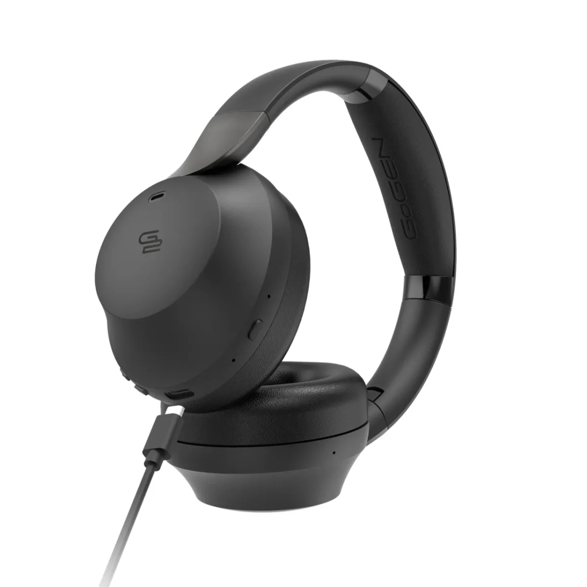 Casti audio fara fir GoGEN HBTM 93B, Over the Ear, Bluetooth 5.3, functie anulare zgomot ambiental, microfon, negru - imagine 5