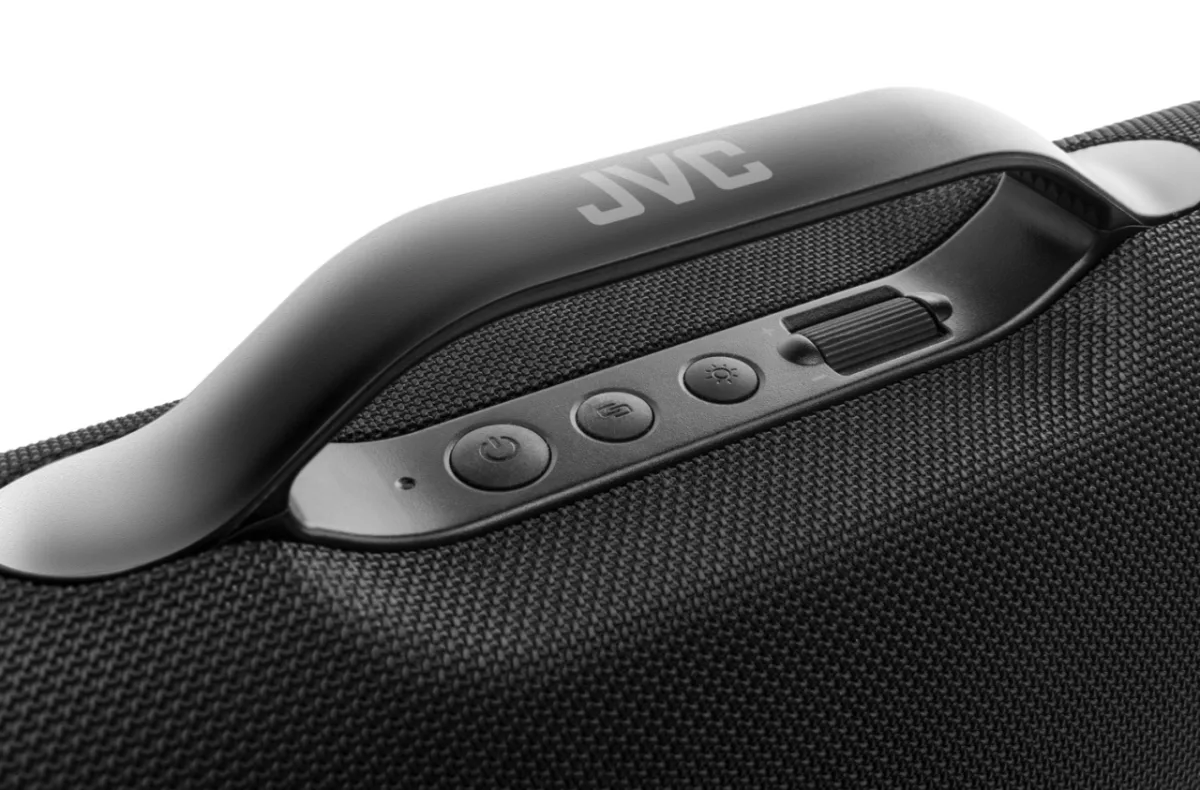 Boxa Portabila JVC XS-E643B, 60W, Bluetooth 5.3, baterie Litiu-ion 3,7V/10800mAh, TWS, IPX5, efecte luminoase, negru - imagine 6