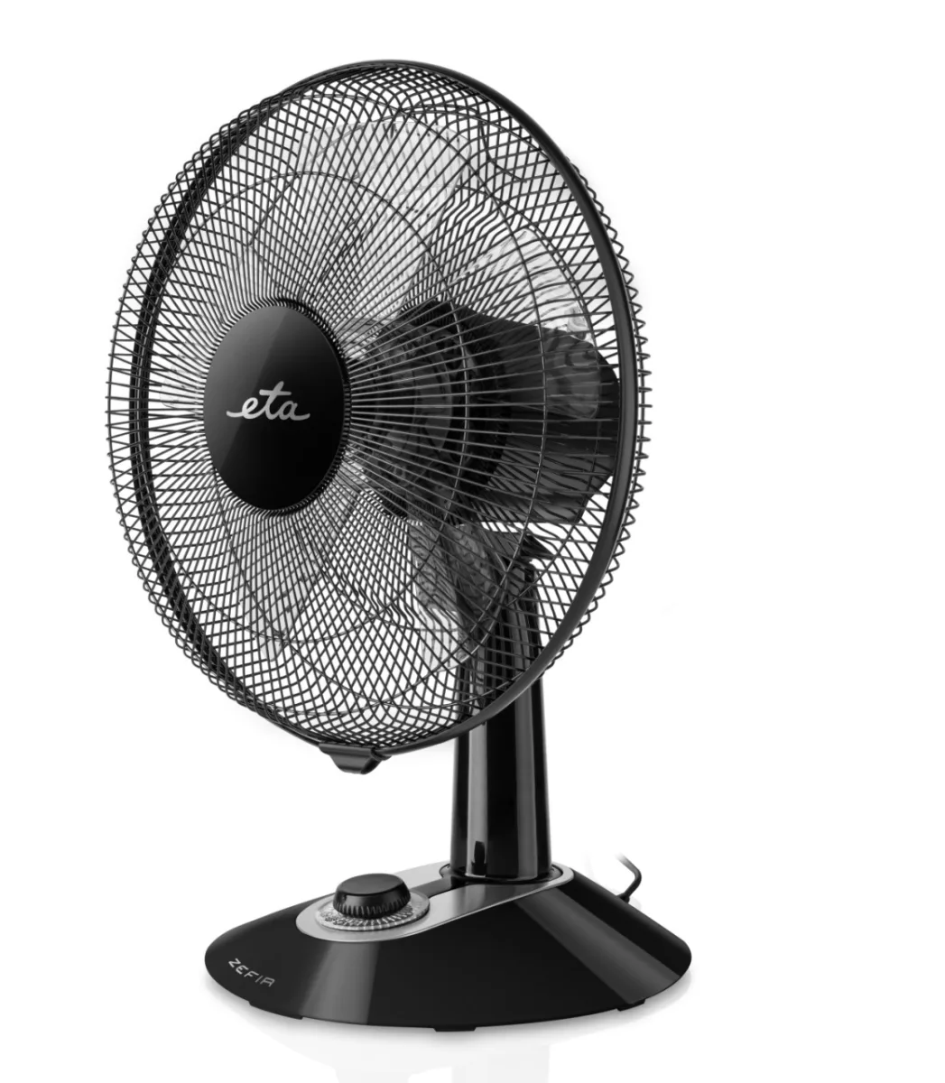 Ventilator de masa ETA Zefir 1607 90010, 45W, 30 cm, 5 palete, 4 moduri de suflare a aerului, oscilatie, negru - imagine 3