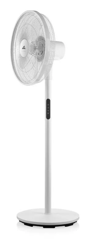 Ventilator cu picior ETA Breezo 460790000, design de lux, 60 W, 45 cm, 4 viteze, 5 palete, oscilatie, temporizator, LED, telecomanda, alb - imagine 4