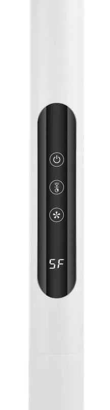 Ventilator cu picior ETA Breezo 460790000, design de lux, 60 W, 45 cm, 4 viteze, 5 palete, oscilatie, temporizator, LED, telecomanda, alb - imagine 8