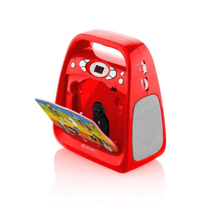 CD player cu Bluetooth si functie karaoke GoGEN DECKO, USB, MP3, Microfon, Rosu - imagine 3