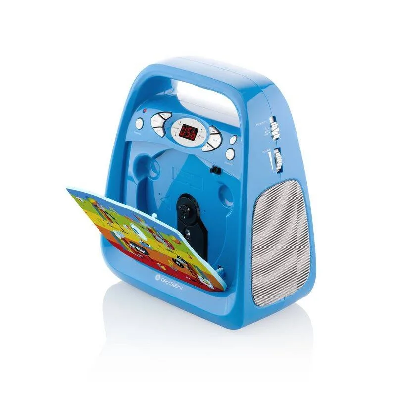 CD player cu Bluetooth si functie karaoke GoGEN DECKO, USB, MP3, Microfon, Albastru - imagine 4
