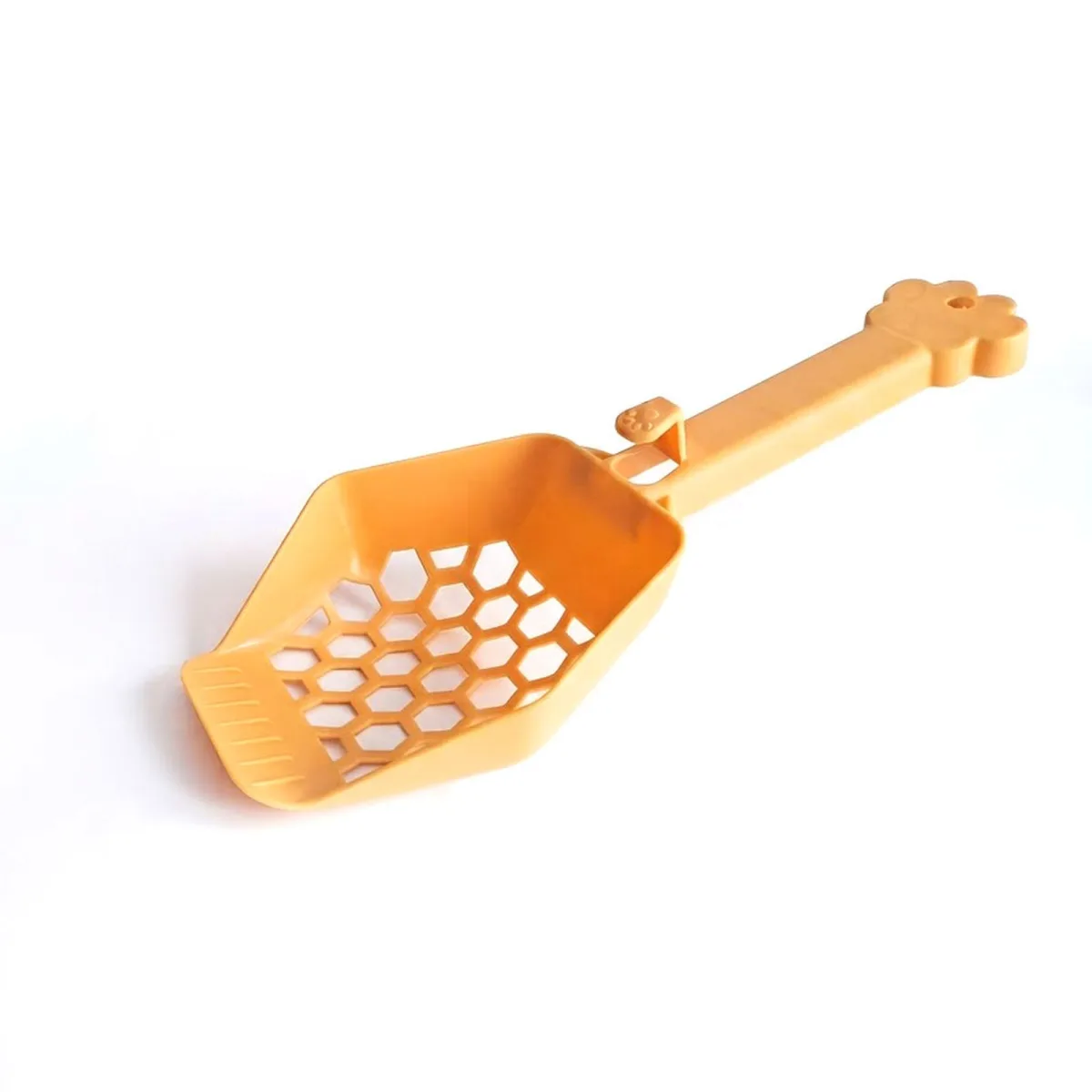 Lopatica pentru litiera pisici cu sita si maner ergonomic, plastic, 26 x 10,5 x 4,5 cm