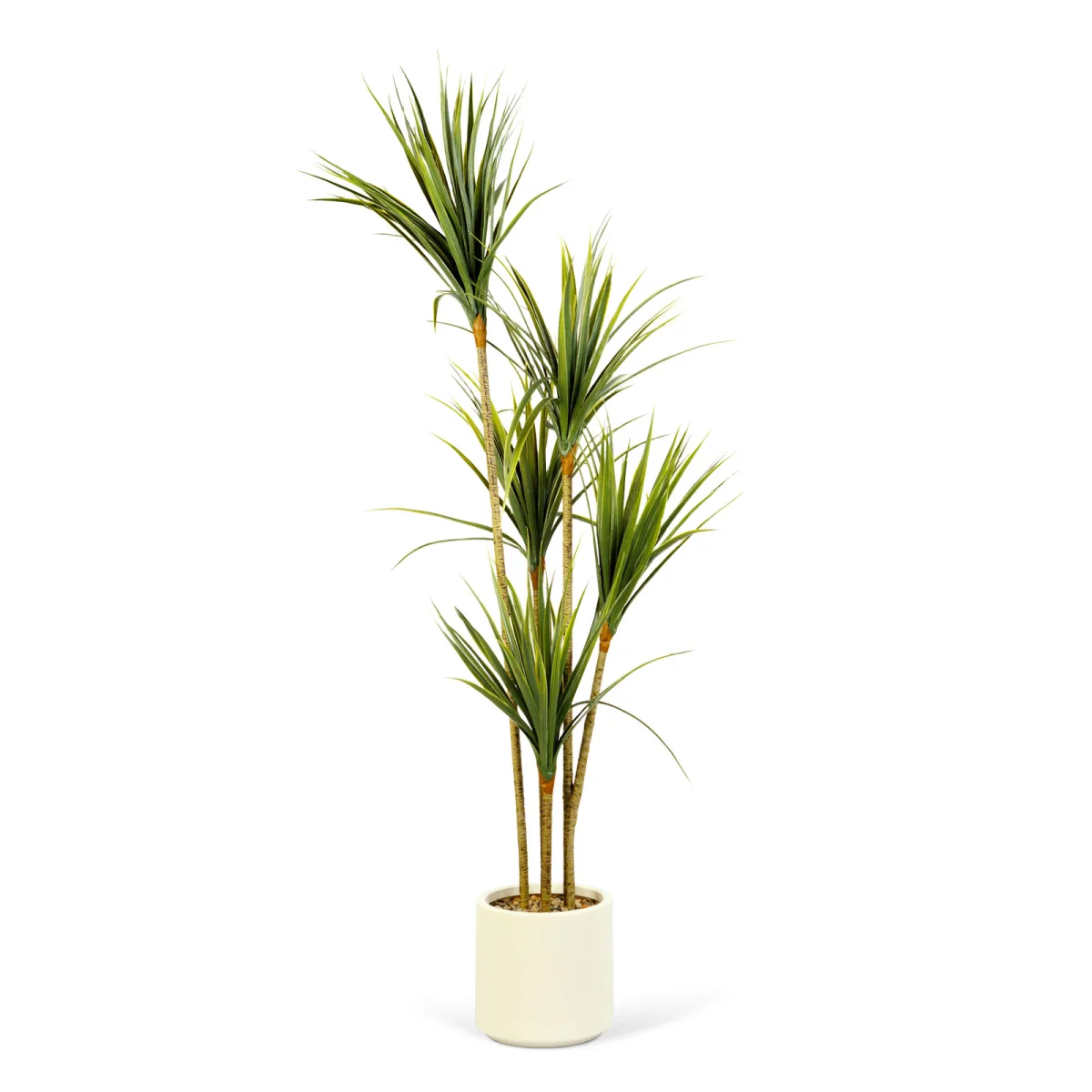 Palmier artificial decorativ 1.5 m, planta artificiala verde din plastic, decor interior casa birou - imagine 2