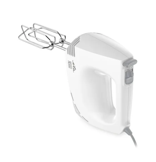Mixer de mana ETA Noar II 2044 90000, 300 W, 5 viteze, functie TURBO, 2 carlige si 2 teluri, alb cu gri - imagine 3