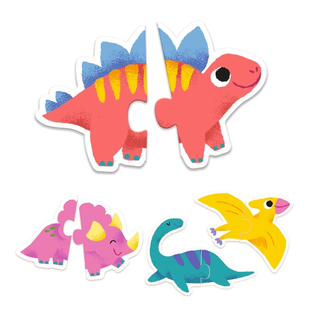 Puzzle duo Micii Dinozauri, Djeco - imagine 5