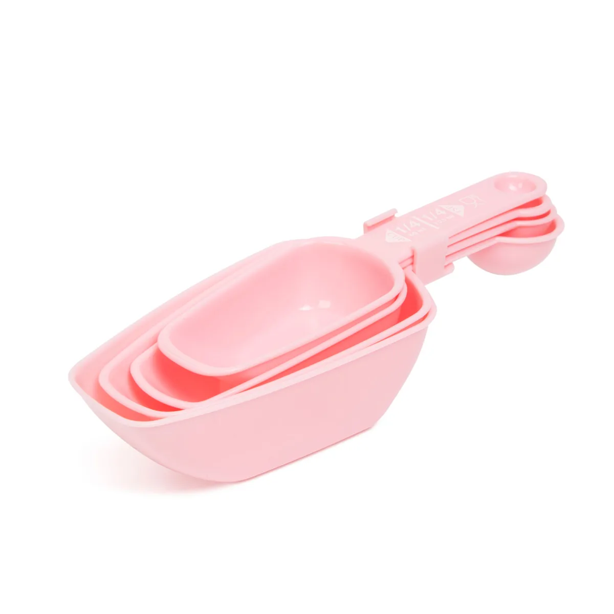 Set linguri masuratoare 4 buc, dozare precisa ml, pentru gatit si copt, plastic