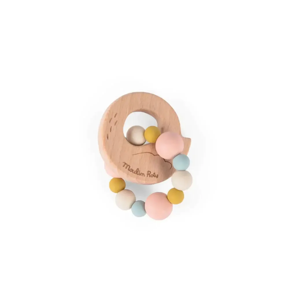 Jucarie bebe Inel de dentitie Lebada, Moulin Roty - imagine 3