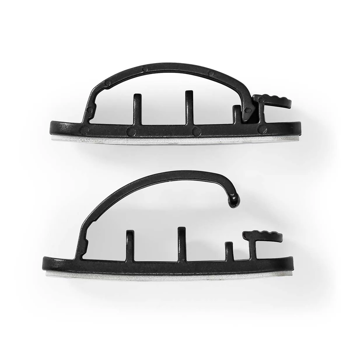 Cablu de management cu Clip Blocat 3buc 3 sloturi cablu max 7.5 mm negru Nedis - imagine 3