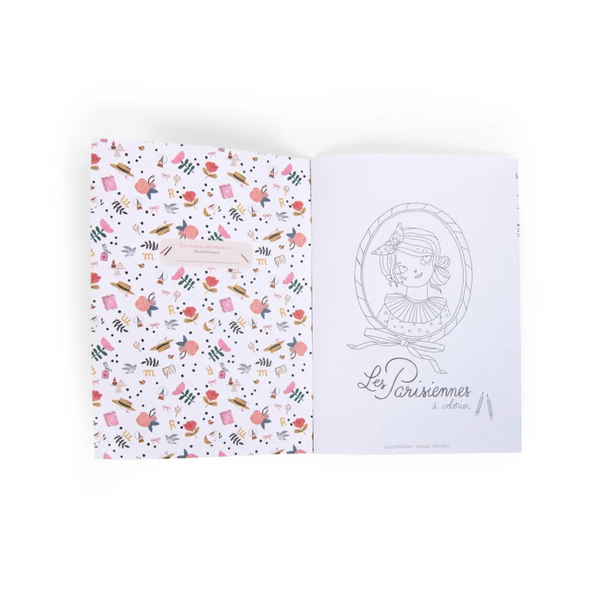 Carte de colorat Domnisoare pariziene, Moulin Roty - imagine 2
