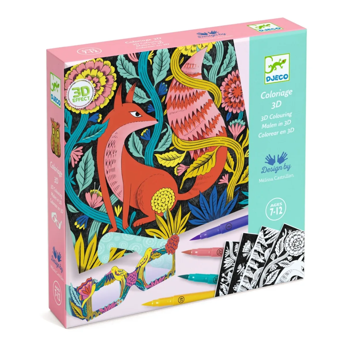 Atelier de colorat 3D Fantezie in padure, Djeco