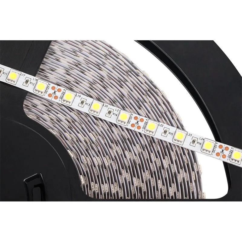 Banda LED SMD 5050x60/m IP20 12V 5.6W/m 720lm/m 6500K alb rece 1m REBEL - imagine 2