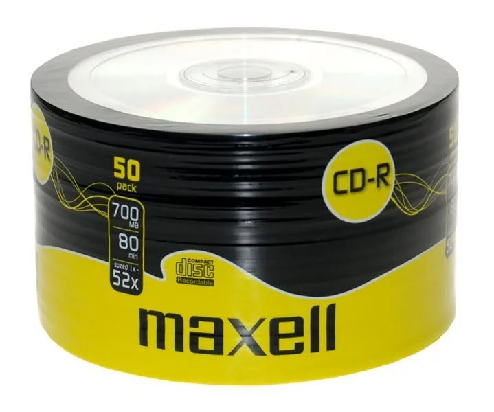 CD-R 700MB 52X 50buc pe folie Maxell 624036.40.TE