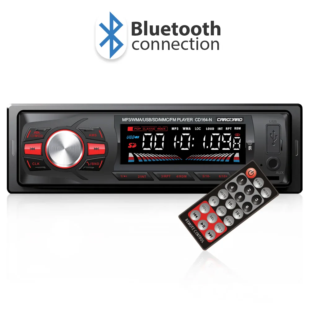 Player auto 1 DIN Bluetooth MP3 USB SD, 4x50W, FM tuner, telecomanda