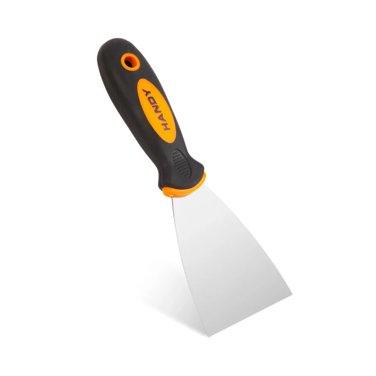 Spatula pentru Vopsit cu Lama din Otel Inoxidabil si Maner Cauciucat, 75 mm
