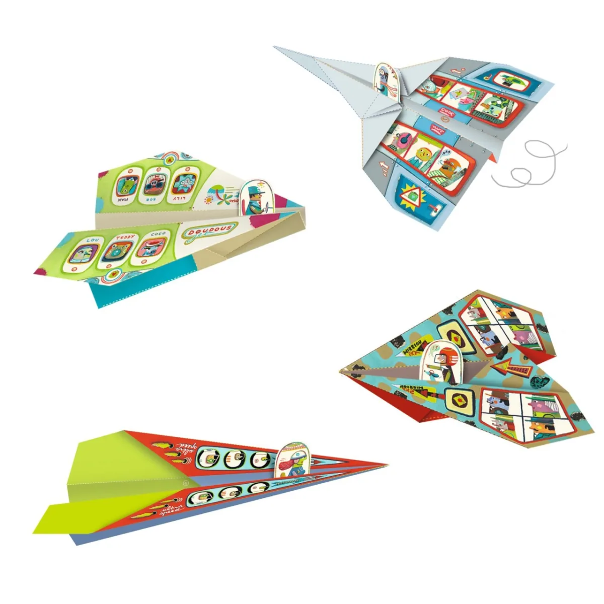 Joc creativ origami Avioane, Djeco - imagine 4