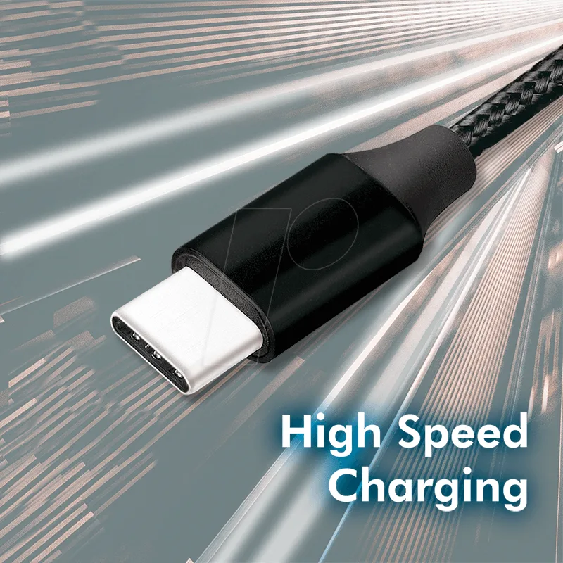 Cablu USB 2.0 A - USB type C 0.3m negru LOGILINK CU0139 - imagine 3