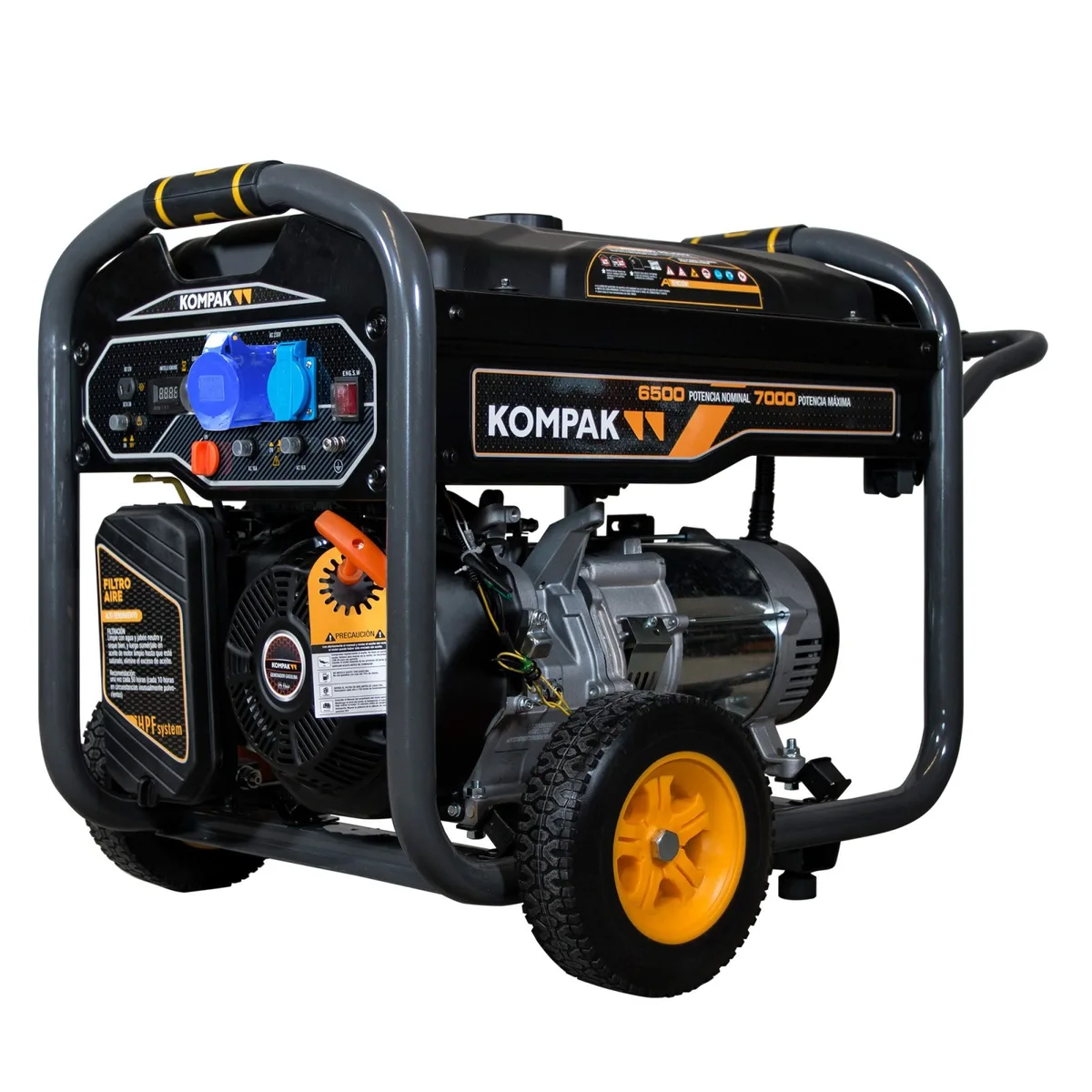 Generator pe benzina KOMPAK K6000, 7 kW, monofazat, pornire manuala
