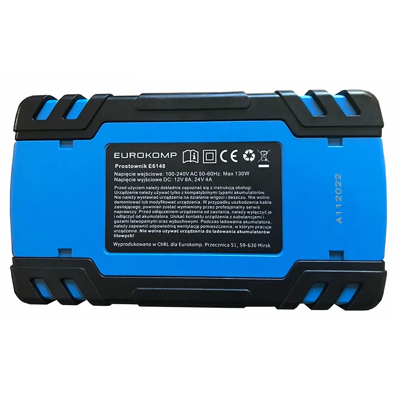 Redresor automat cu microprocesor 12V 8A - 24V 4A EUROKOMP E6148 - imagine 3