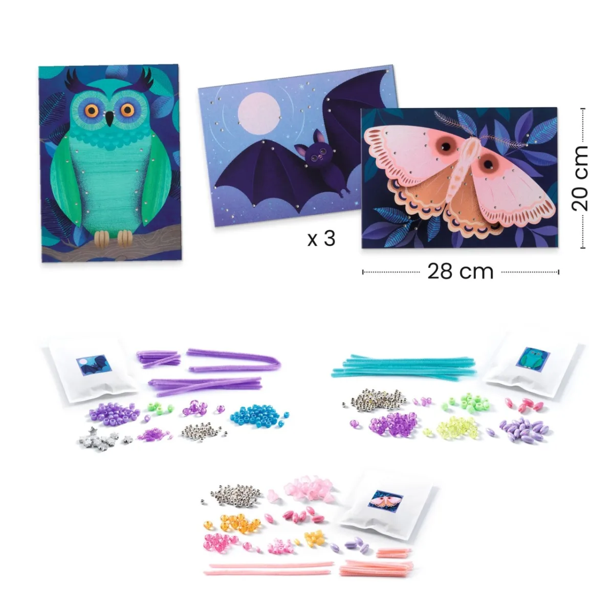 Joc creativ margele Luminează noaptea, Djeco - imagine 3